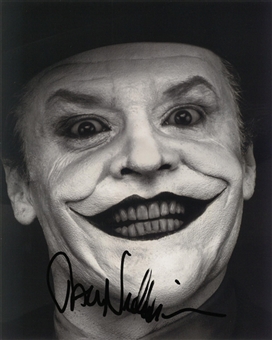Jack Nicholson Signed 8x10" Photo as The Joker (JSA)